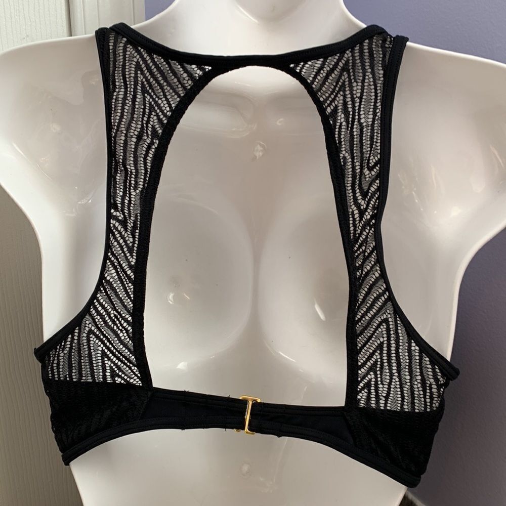 Victoria’s Secret Bikini Bra Top Swimsuit Swimwear Black M - Picture 4 of 9